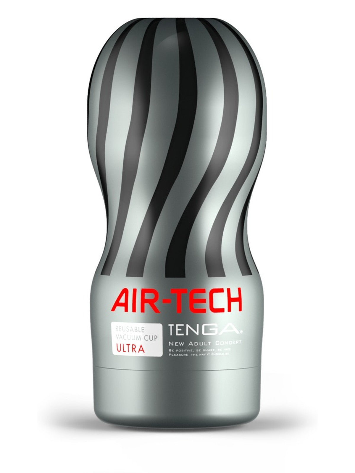 Masturbador reutilizável com efeito de vácuo regulável – Prateado · TENGA Air-Tech