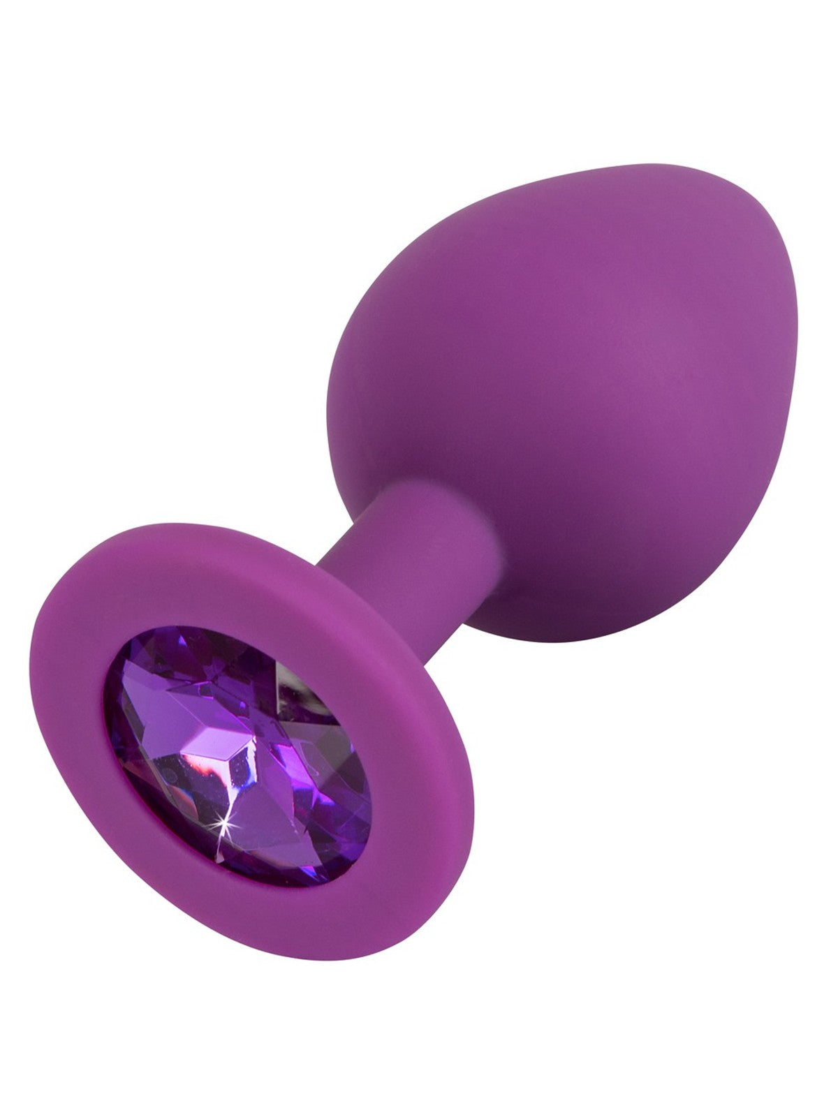 Plug com pedra decorativa, médio, 8 cm – Roxo · Colorful Joy