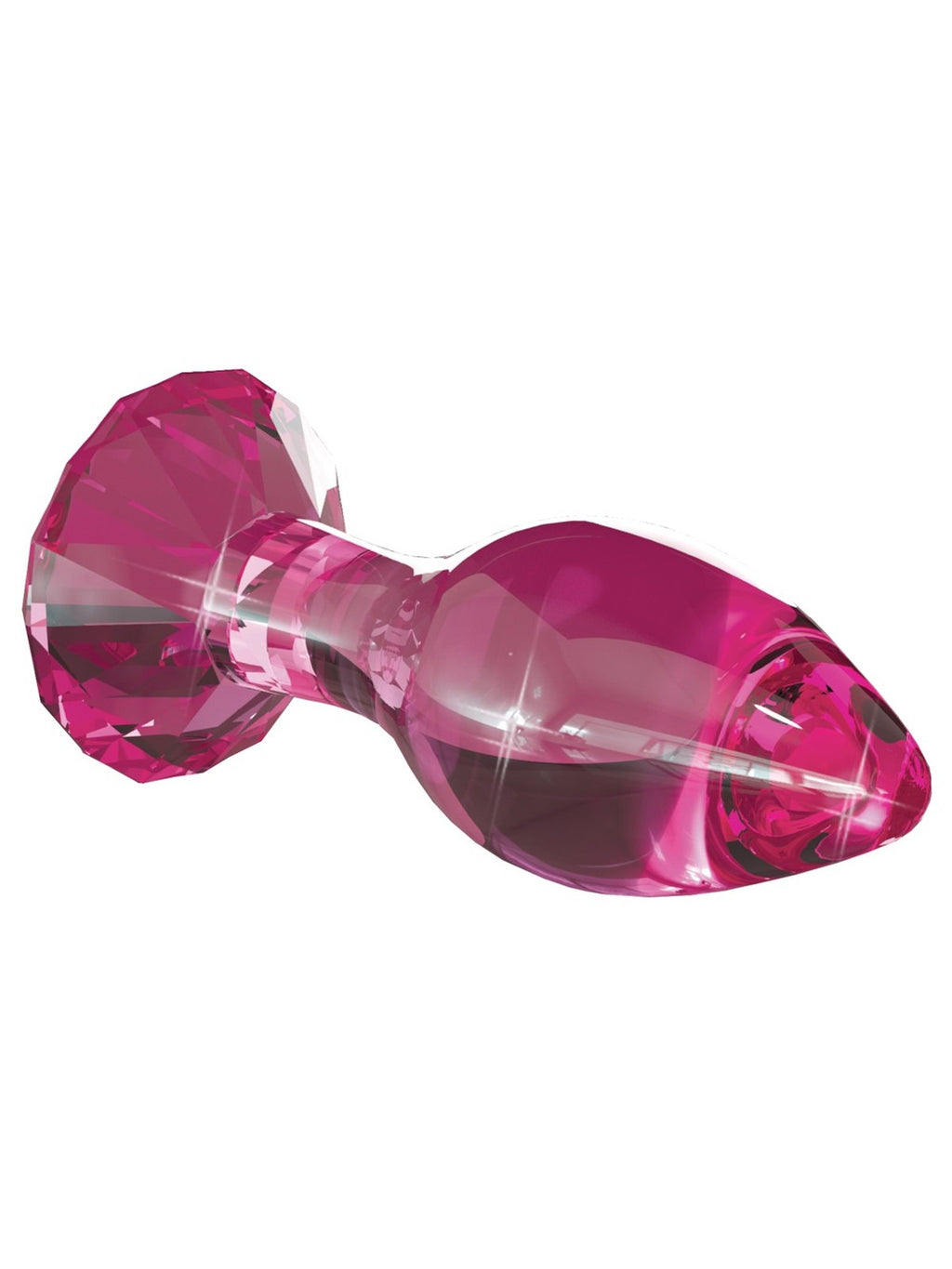 Plug em vidro soprado à mão com base em diamante, 9 cm – Rosa · Icicles n.º 79 (foto 3)