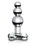 Plug em vidro soprado à mão, 10,5 cm – Transparente · Icicles n.º 47