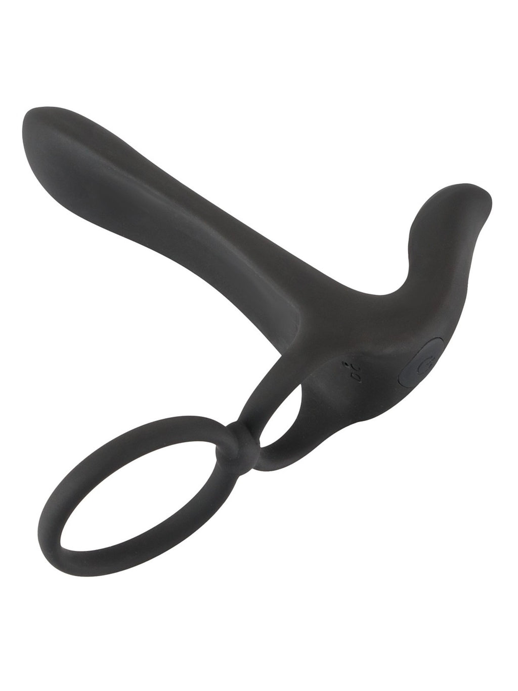 Anel peniano duplo com vibrador de clítoris, 2 motores – Preto · Black Velvets (foto 2)