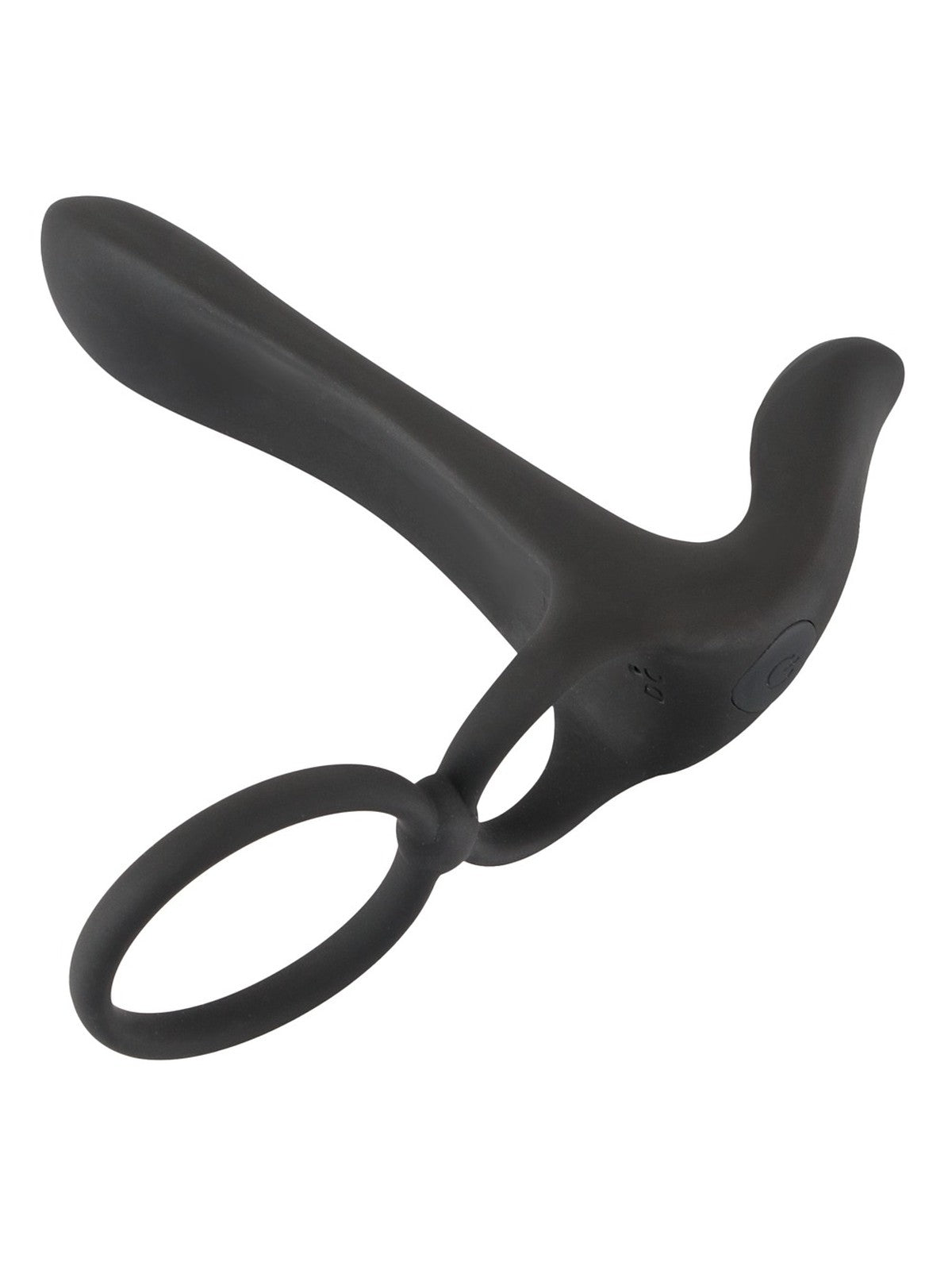Anel peniano duplo com vibrador de clítoris, 2 motores – Preto · Black Velvets (foto 2)
