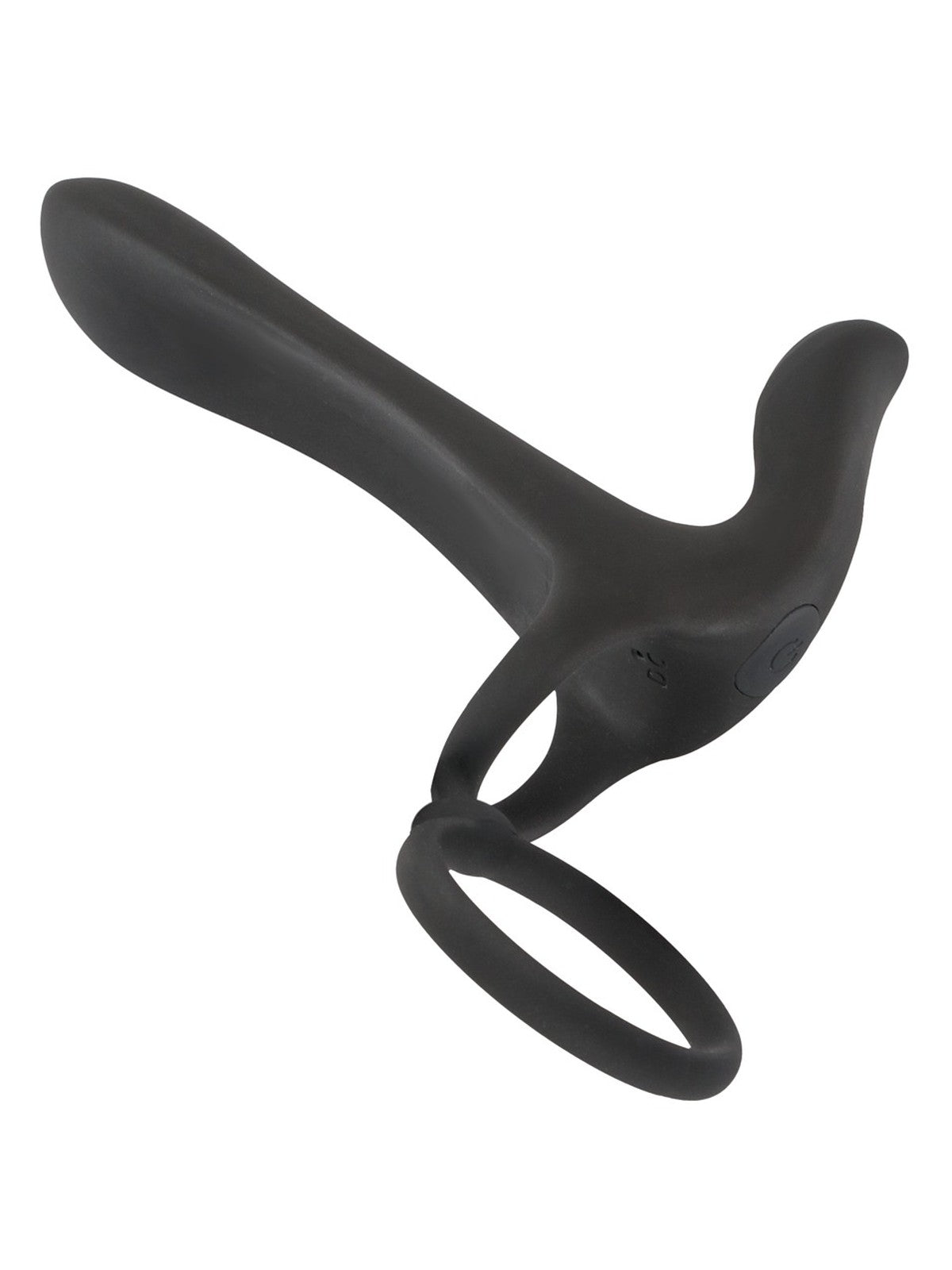 Anel peniano duplo com vibrador de clítoris, 2 motores – Preto · Black Velvets (foto 3)