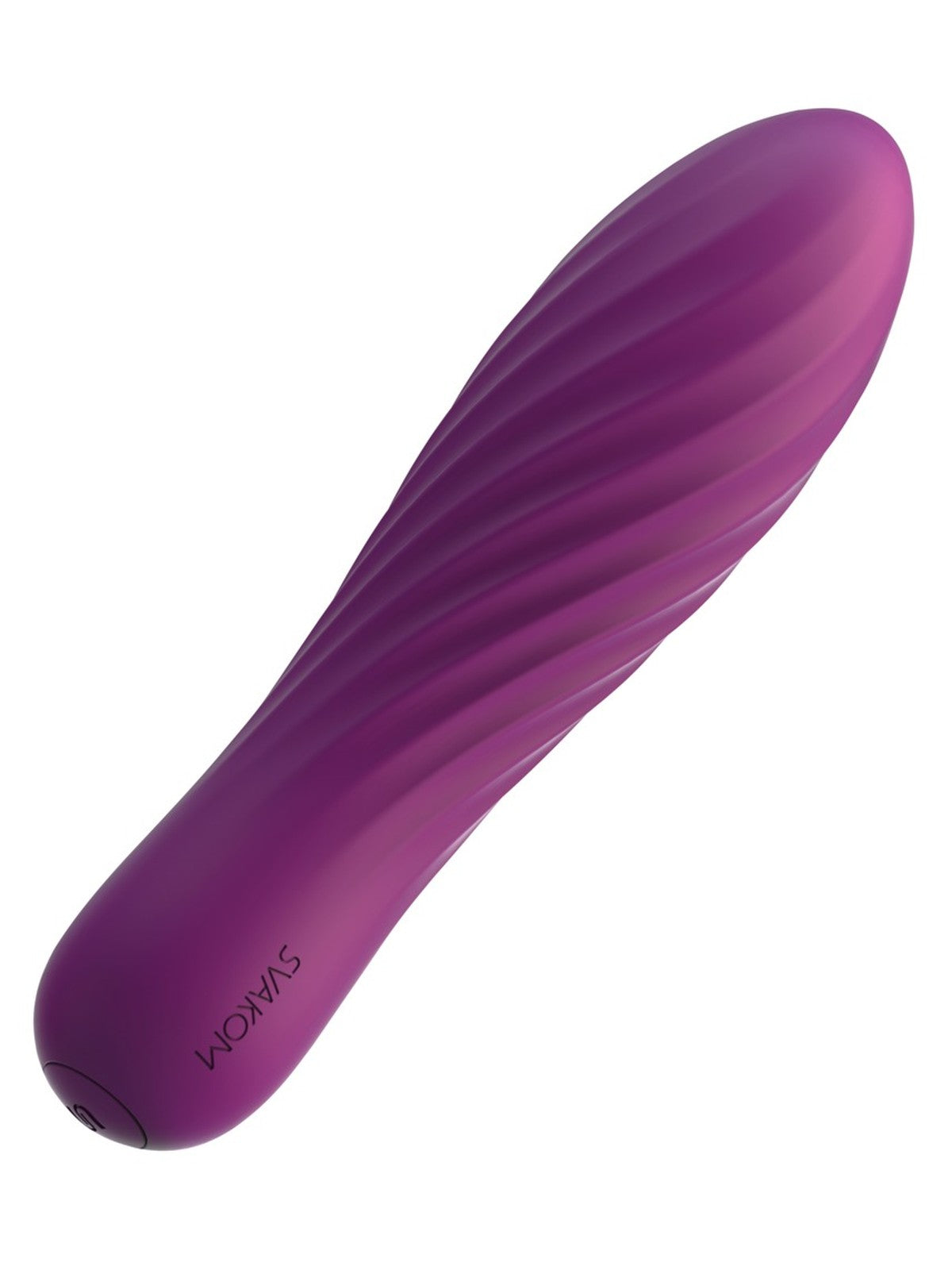 Mini vibrador de silicone com relevos, 10 modos – Lilás · SVAKOM Tulip (foto 2)
