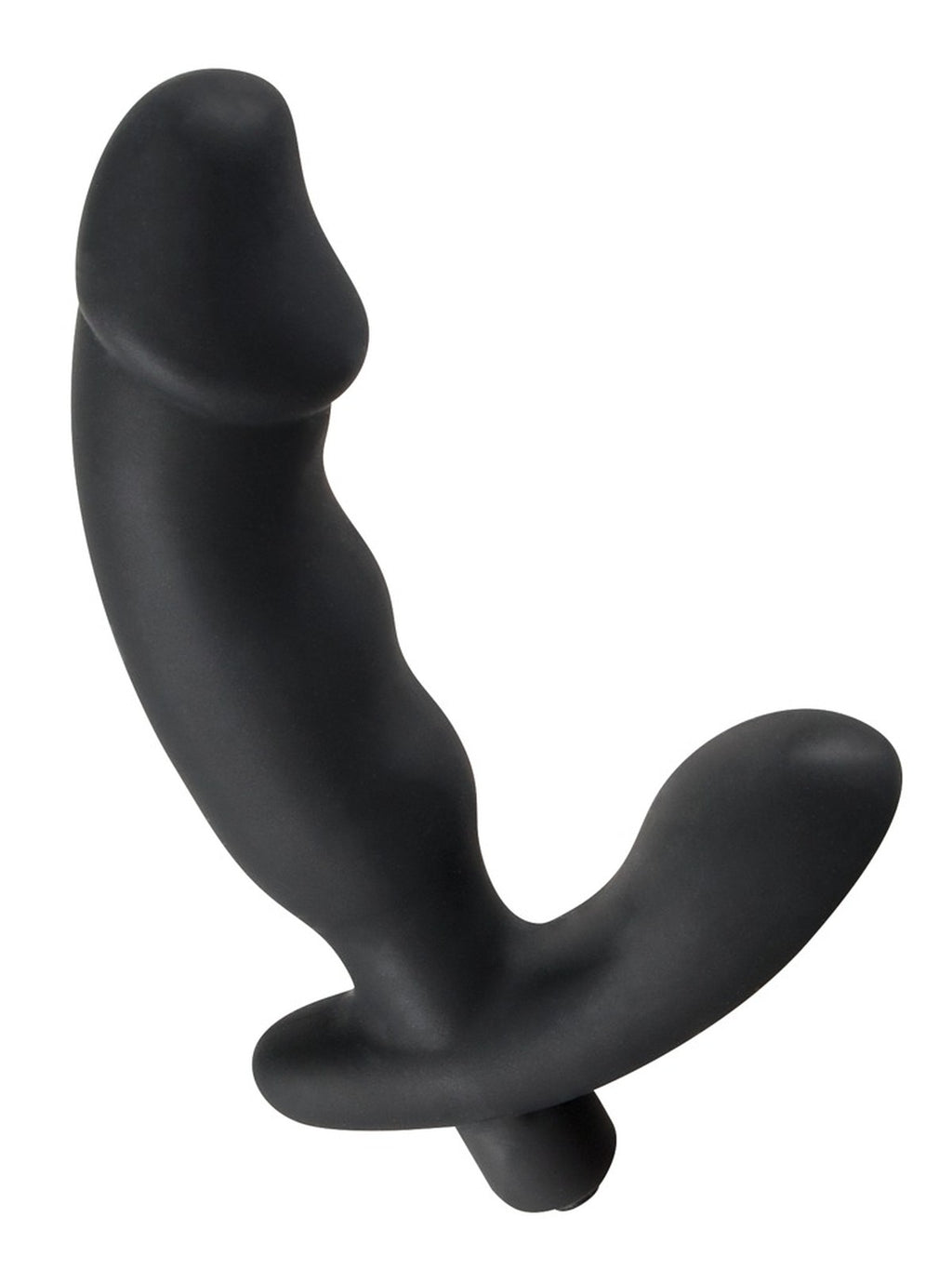 Vibrador de próstata com estimulador de períneo, 15 cm – Preto · Rebel