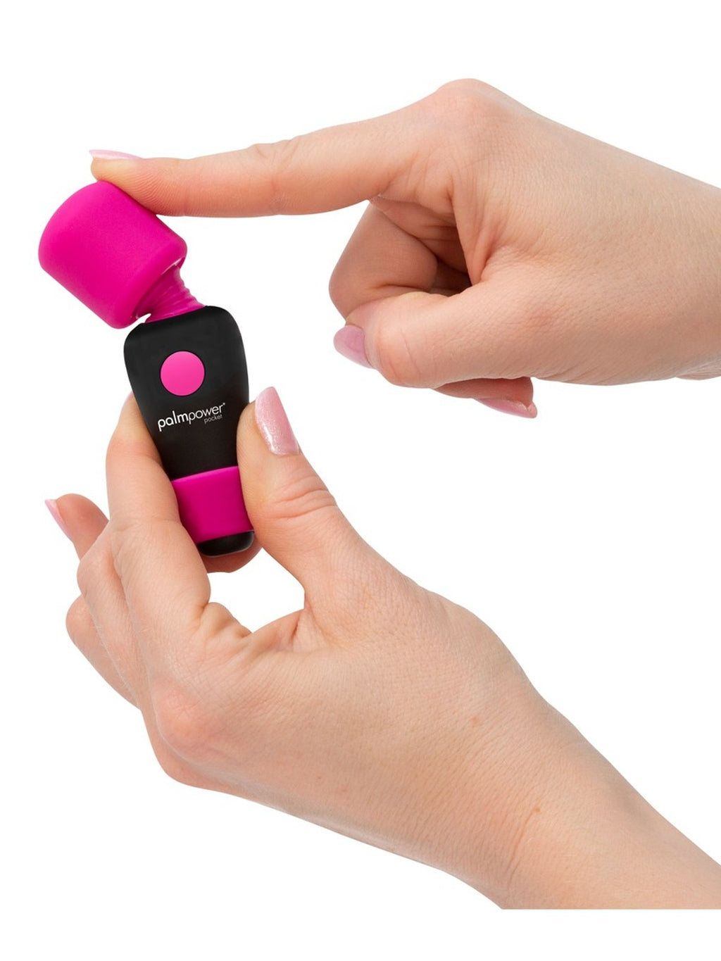 Varinha de massagem de bolso com cabeça móvel, 7 modos – Rosa · palmpower pocket (foto 4)