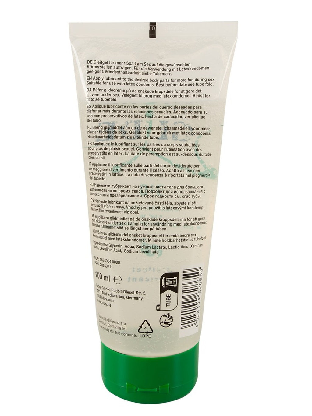 Lubrificante biológico à base de água, 200 ml – Just Glide (foto 2)