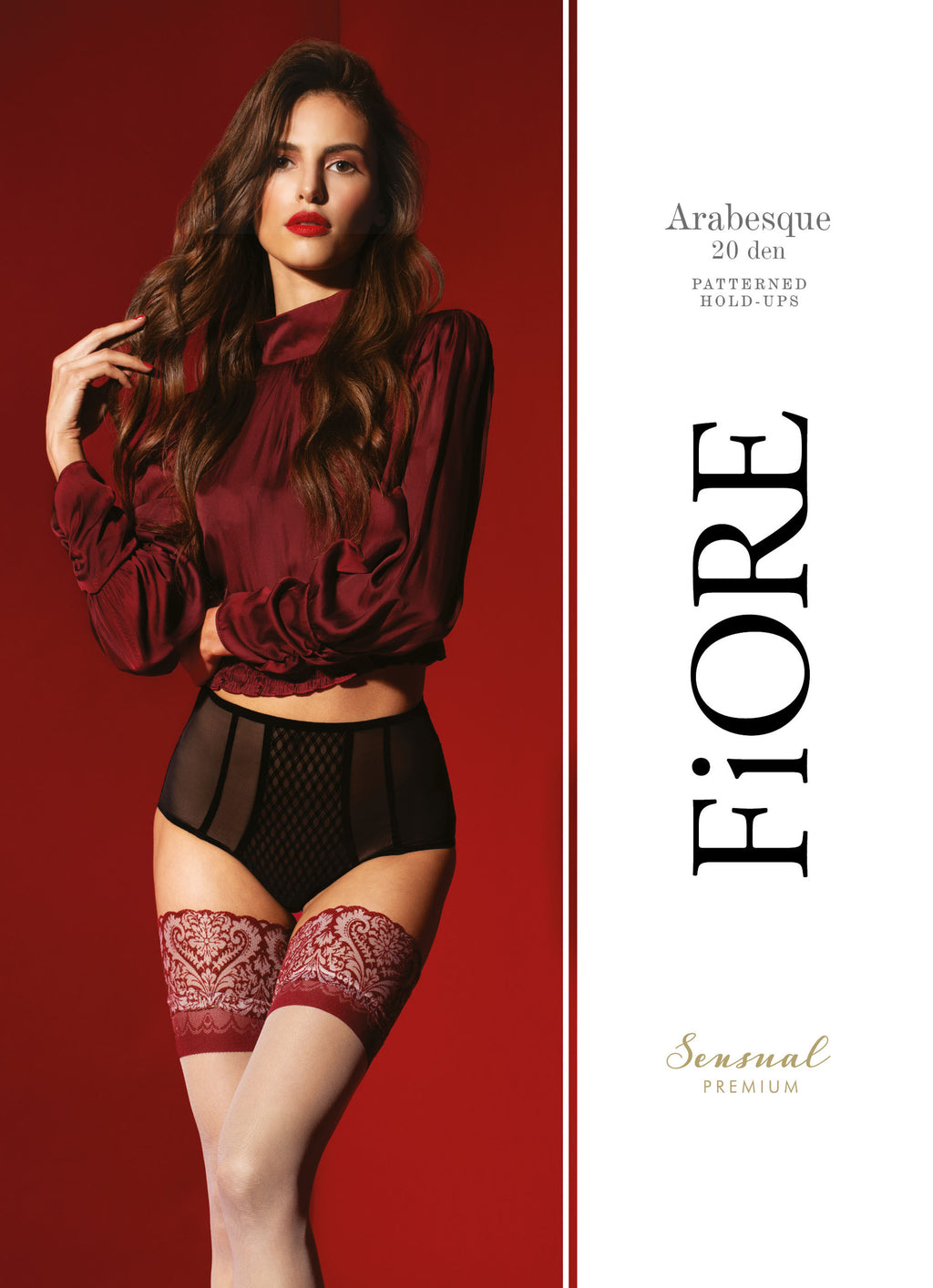 Meias altas com renda paisley – Preto · Arabesque