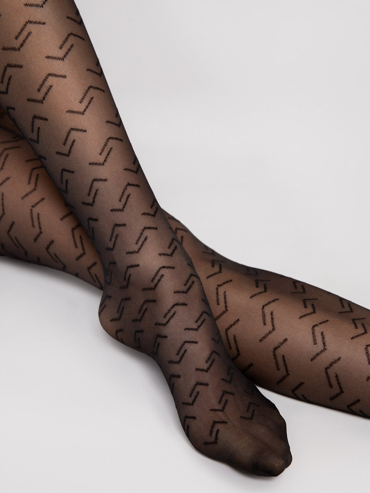 Patterned Tights - Staple - Black (foto 4)