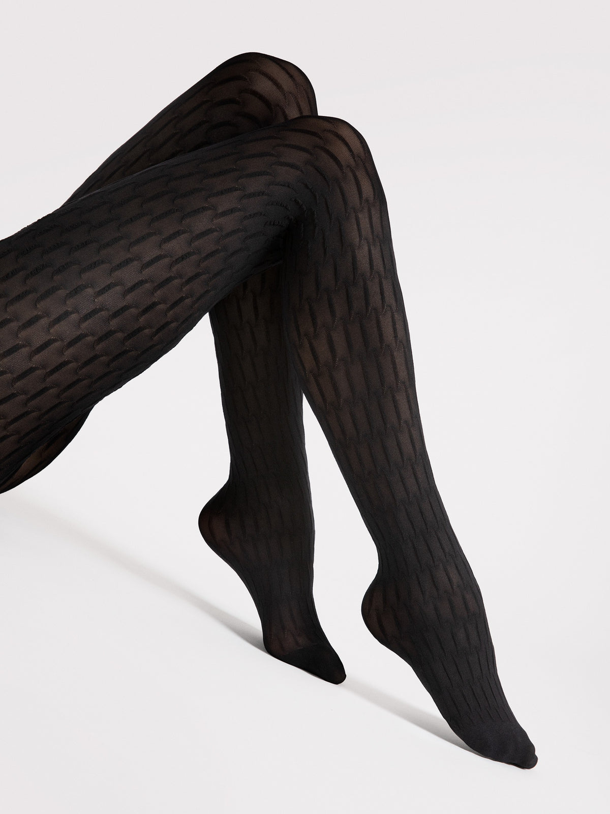 Patterned Tights - Stereo - Cherry Red (foto 4)