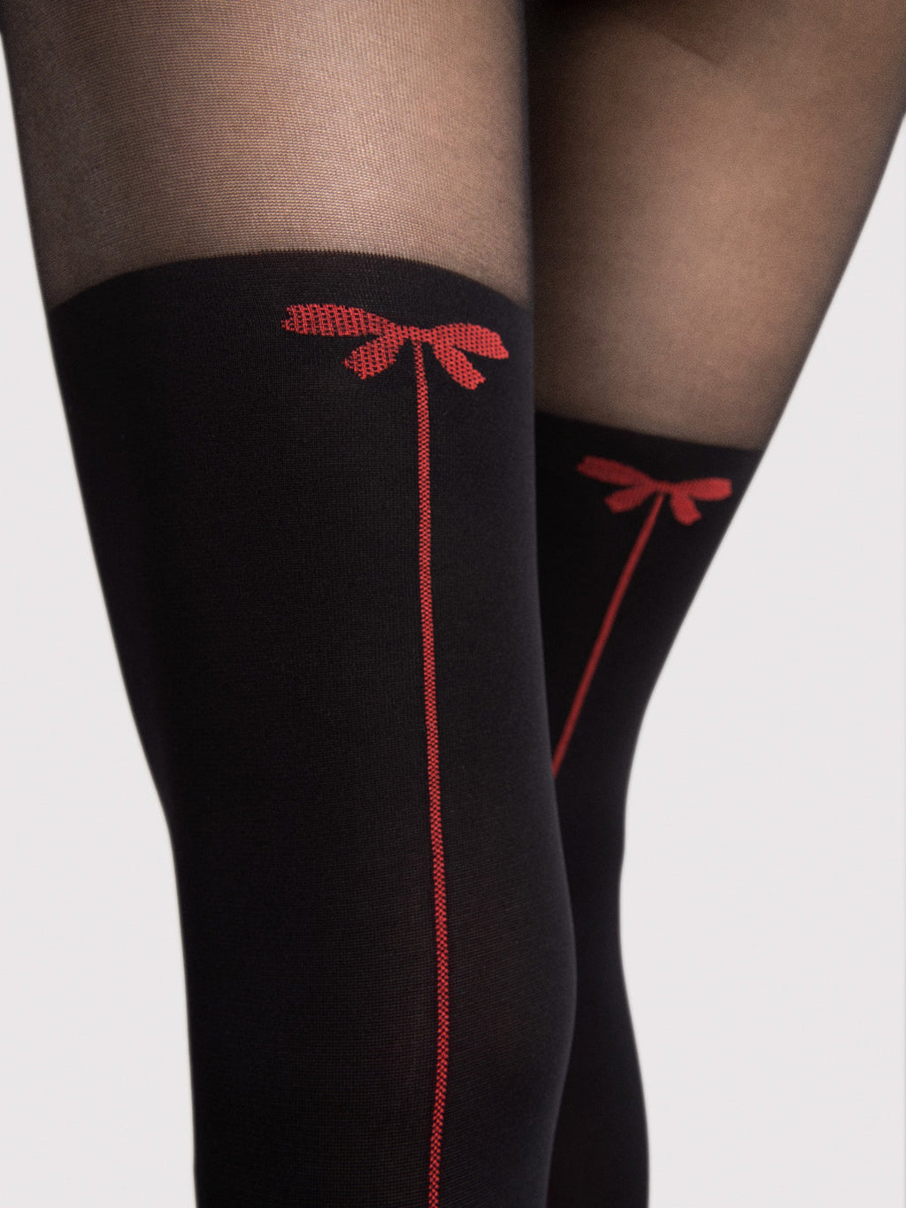 Patterned Tights- Canella - Black (foto 4)