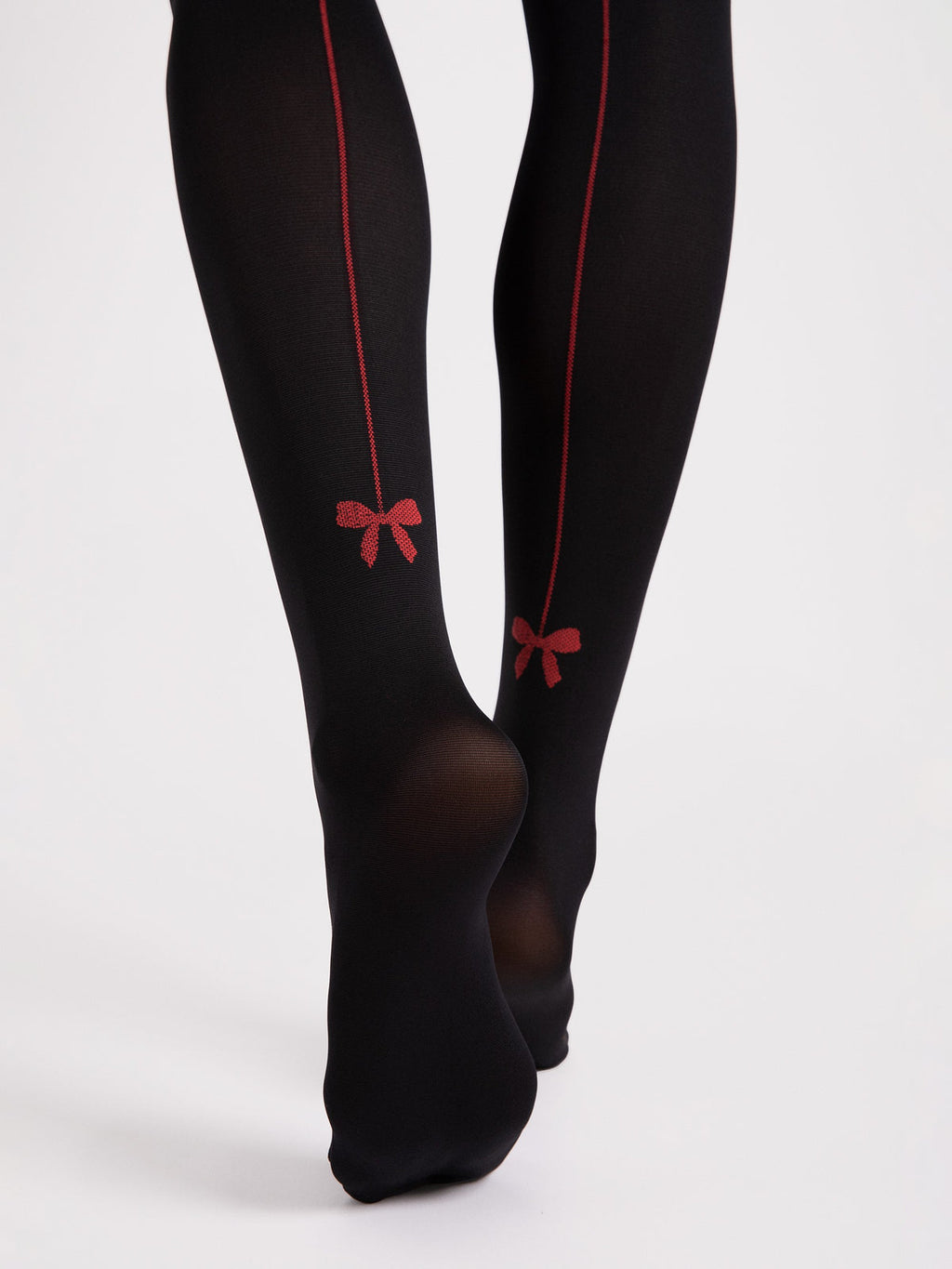 Patterned Tights- Canella - Black (foto 5)