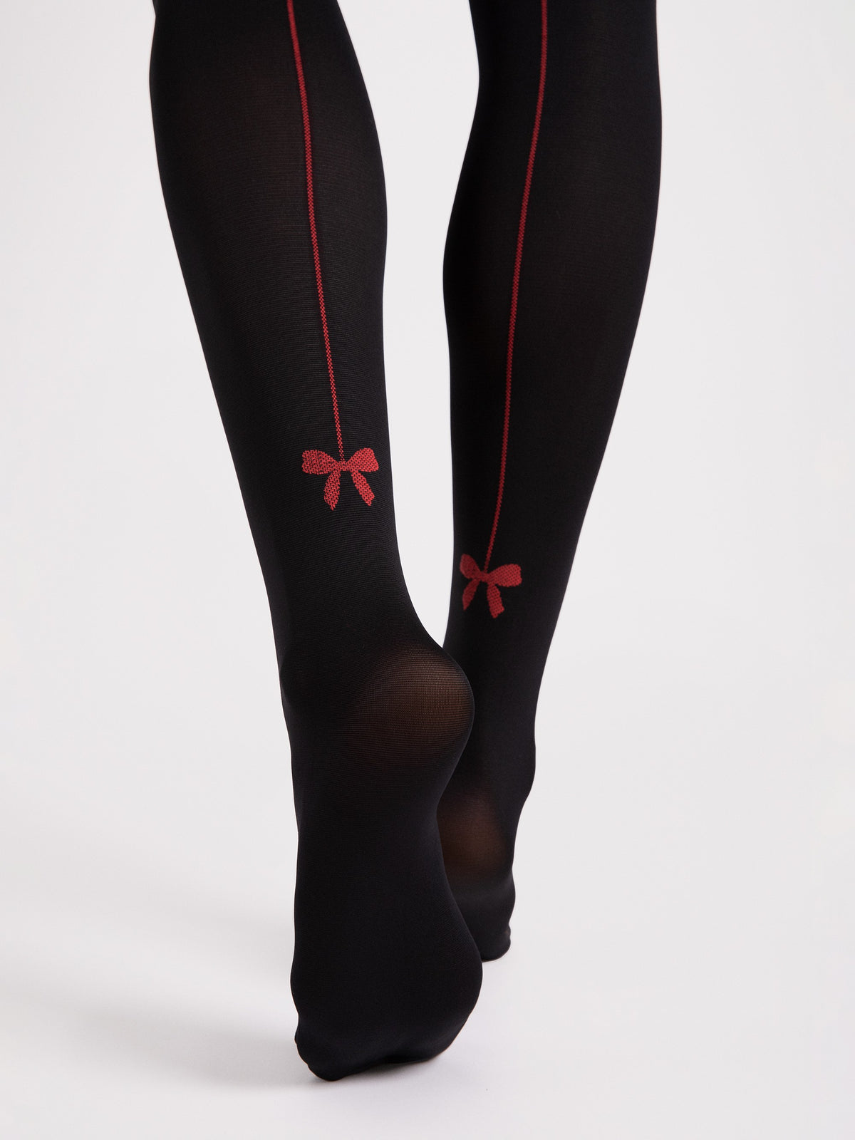 Patterned Tights- Canella - Black (foto 5)