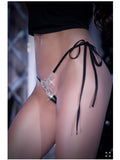 Cuecas com borboletas em strass a frente