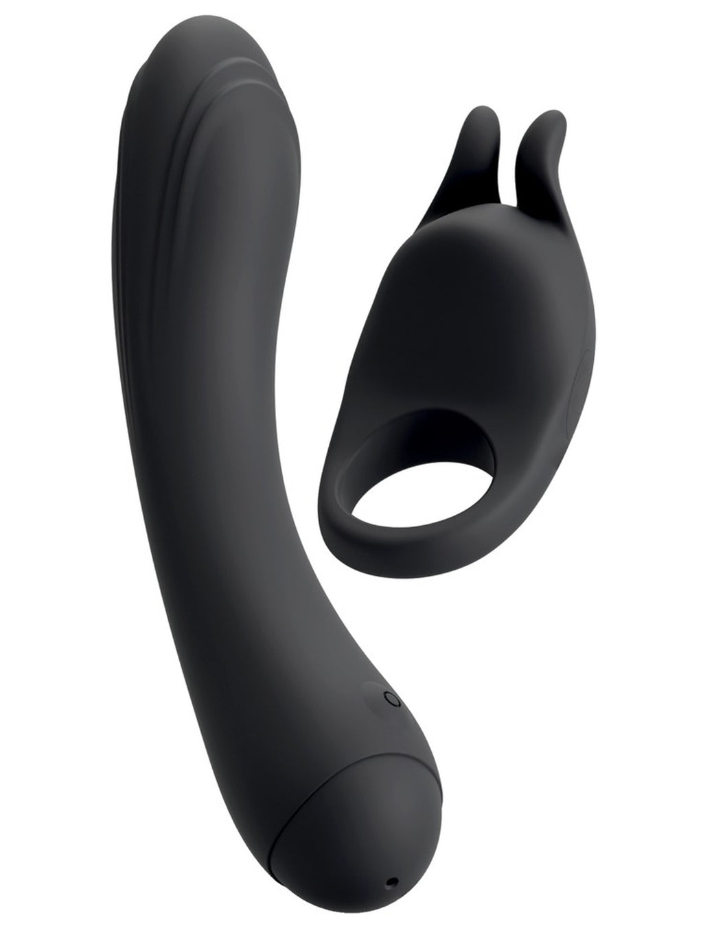 Vibrador com anel peniano vibratório amovível, 2 motores – Preto · Couples Choice (foto 2)