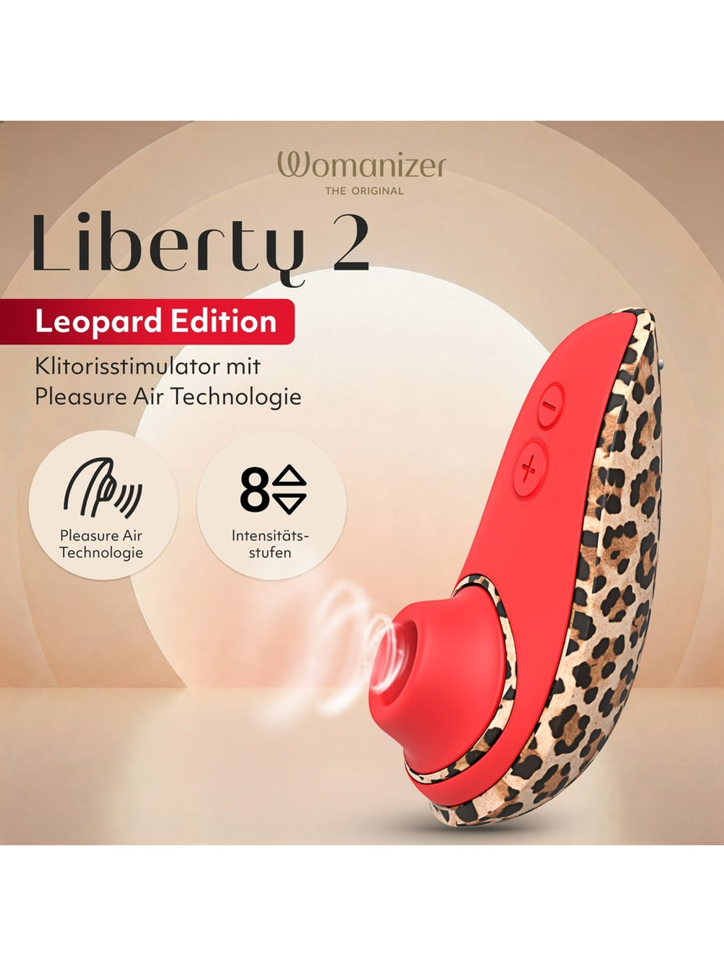 Estimulador de clítoris por ondas de ar com tampa magnética, 8 intensidades – Castanho · Womanizer Liberty 2 (foto 6)
