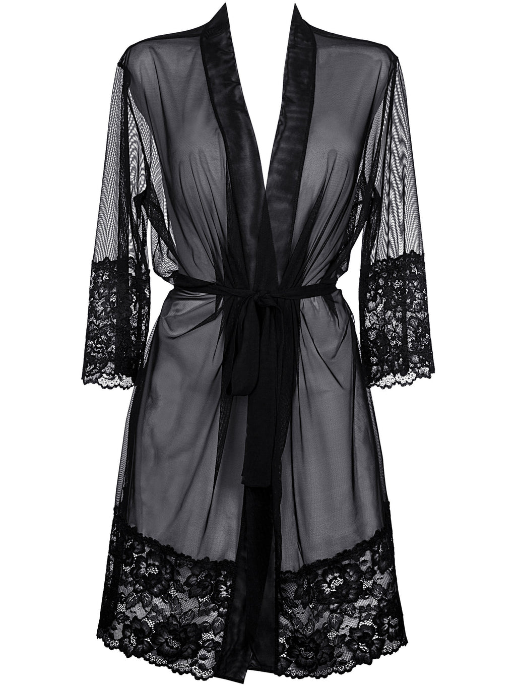 Robe Preto com rendas (foto 3)