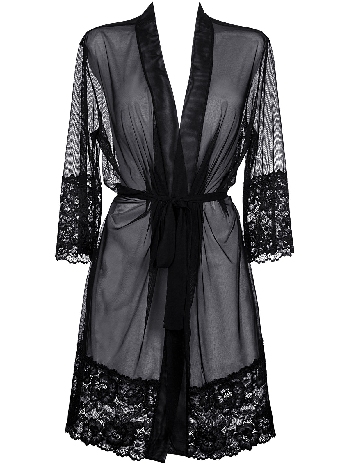 Robe Preto com rendas (foto 3)