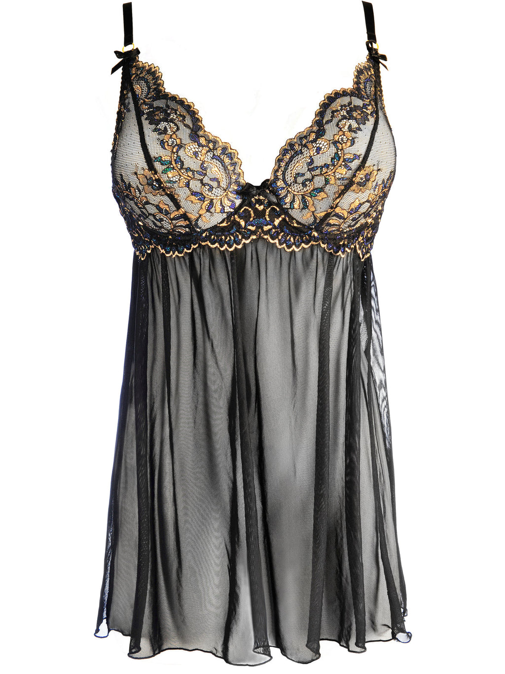 Babydoll – Azul e Preto (foto 3)