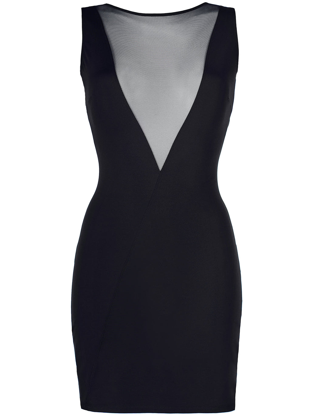 Vestido preto com detalhes em renda nas costas (foto 3)