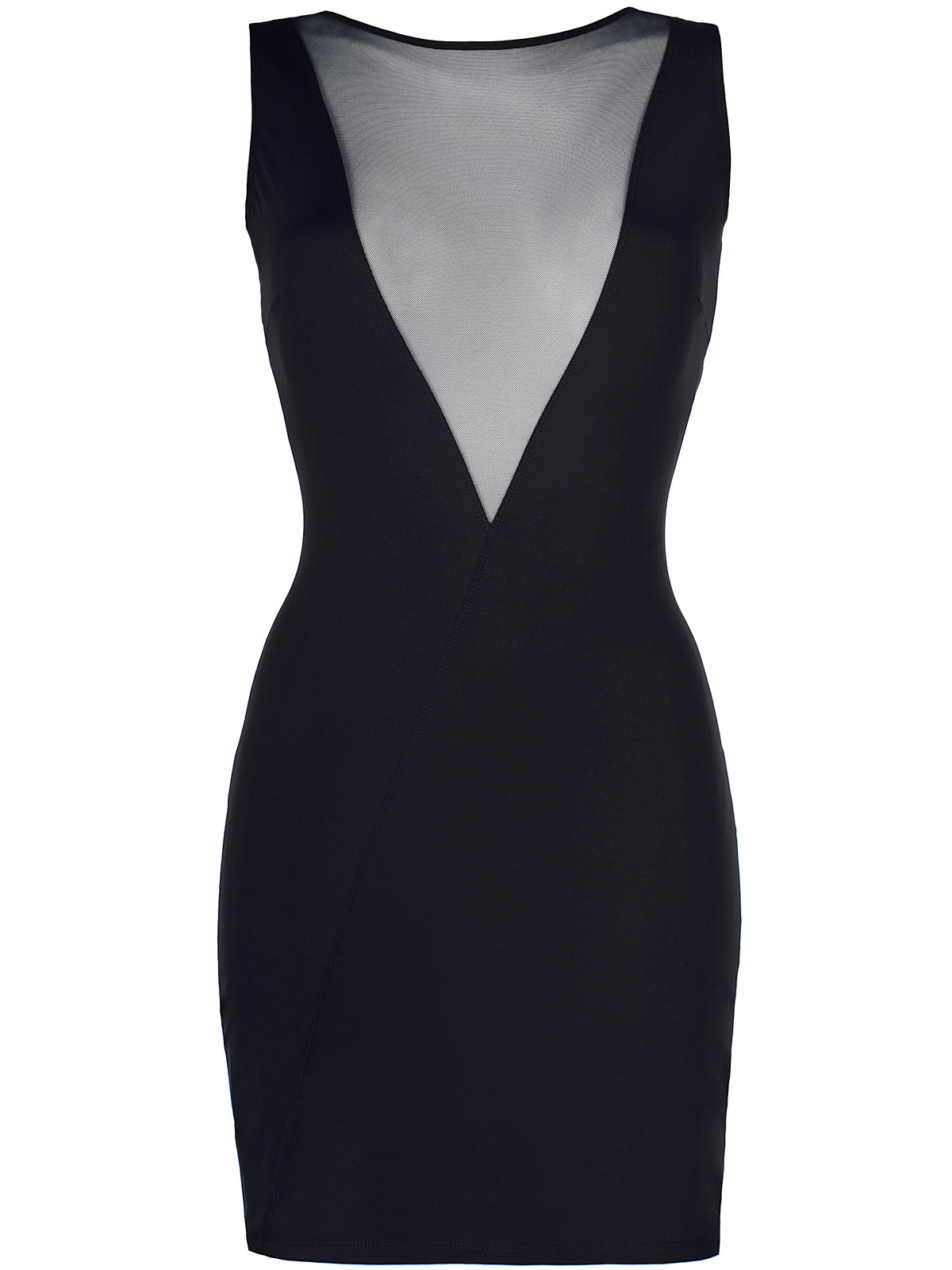 Vestido preto com detalhes em renda nas costas (foto 3)