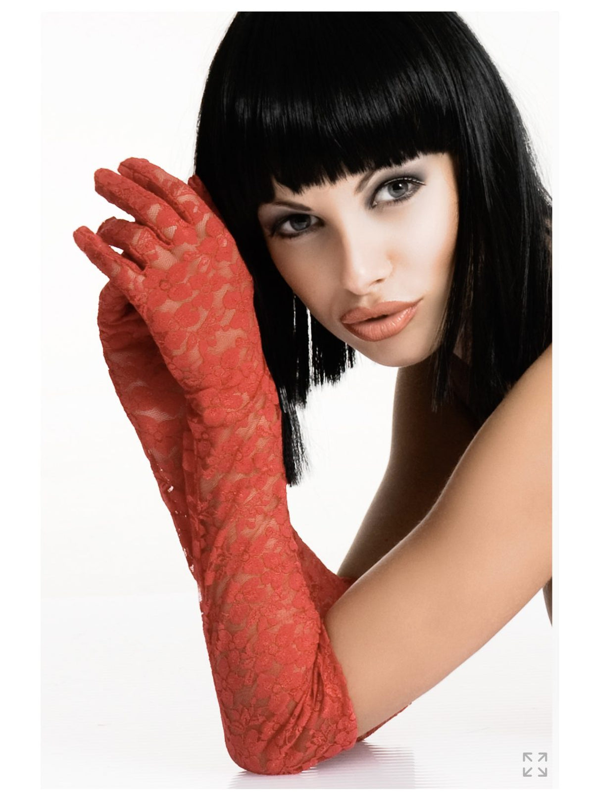 Luvas de renda – mitten lace - Gloria (foto 3)