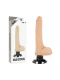 Vibrador realista 2 em 1, 18,5 cm – Natural · Basecock