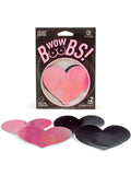 SECRET PLAY - UAU PEITOS! COBERTURAS PARA BICOS DE CORAO Rosa/Preto