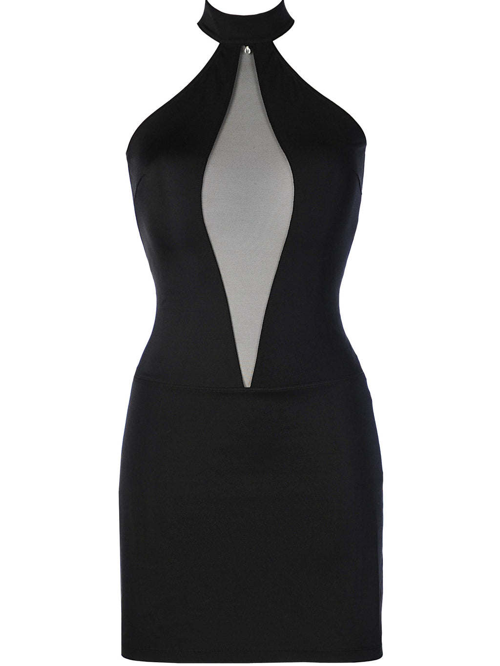 Vestido Preto com decote em V e rendas (foto 3)