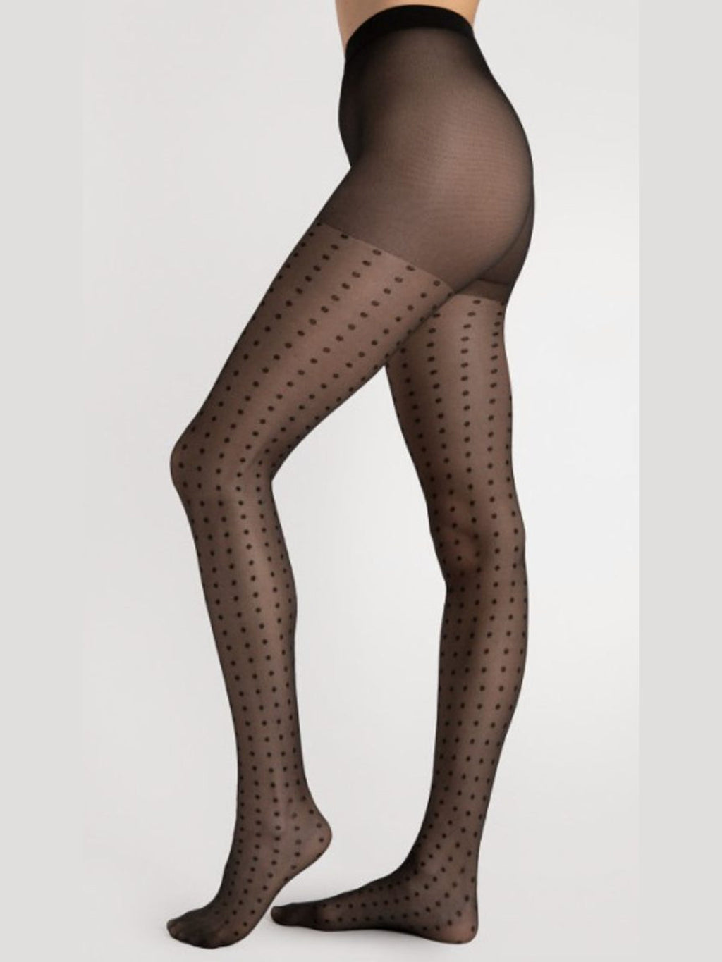 Patterned Tights - Charlize - Black