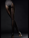Sensual Microfibre Pattermed Tights - Black