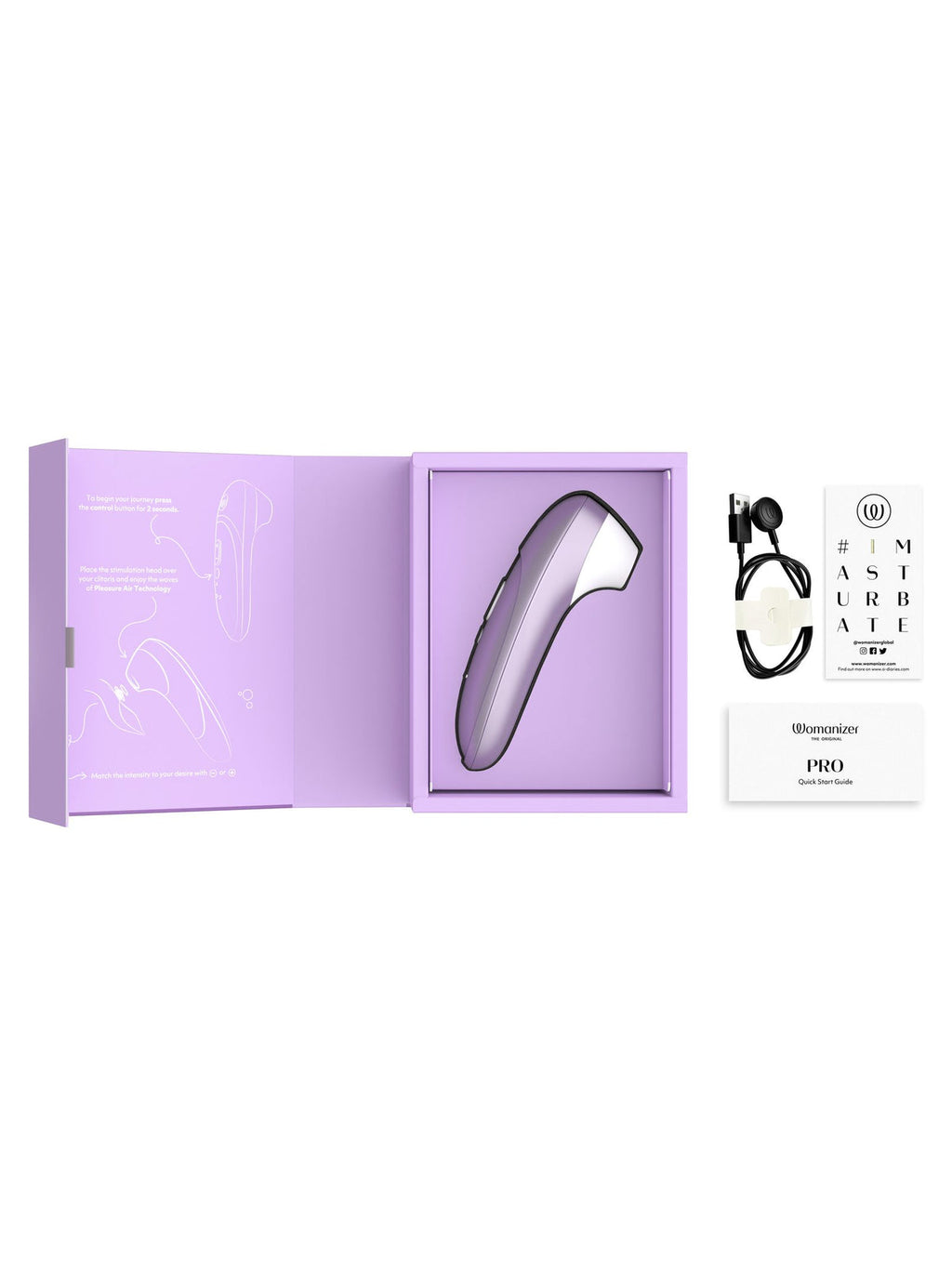 Estimulador de clitóris por ondas de ar, 11 níveis, à prova de água – Lilás · Womanizer Pro (foto 5)