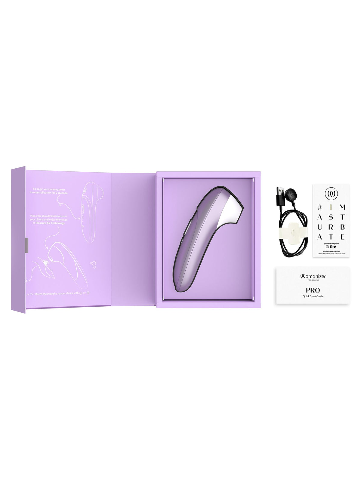 Estimulador de clitóris por ondas de ar, 11 níveis, à prova de água – Lilás · Womanizer Pro (foto 5)