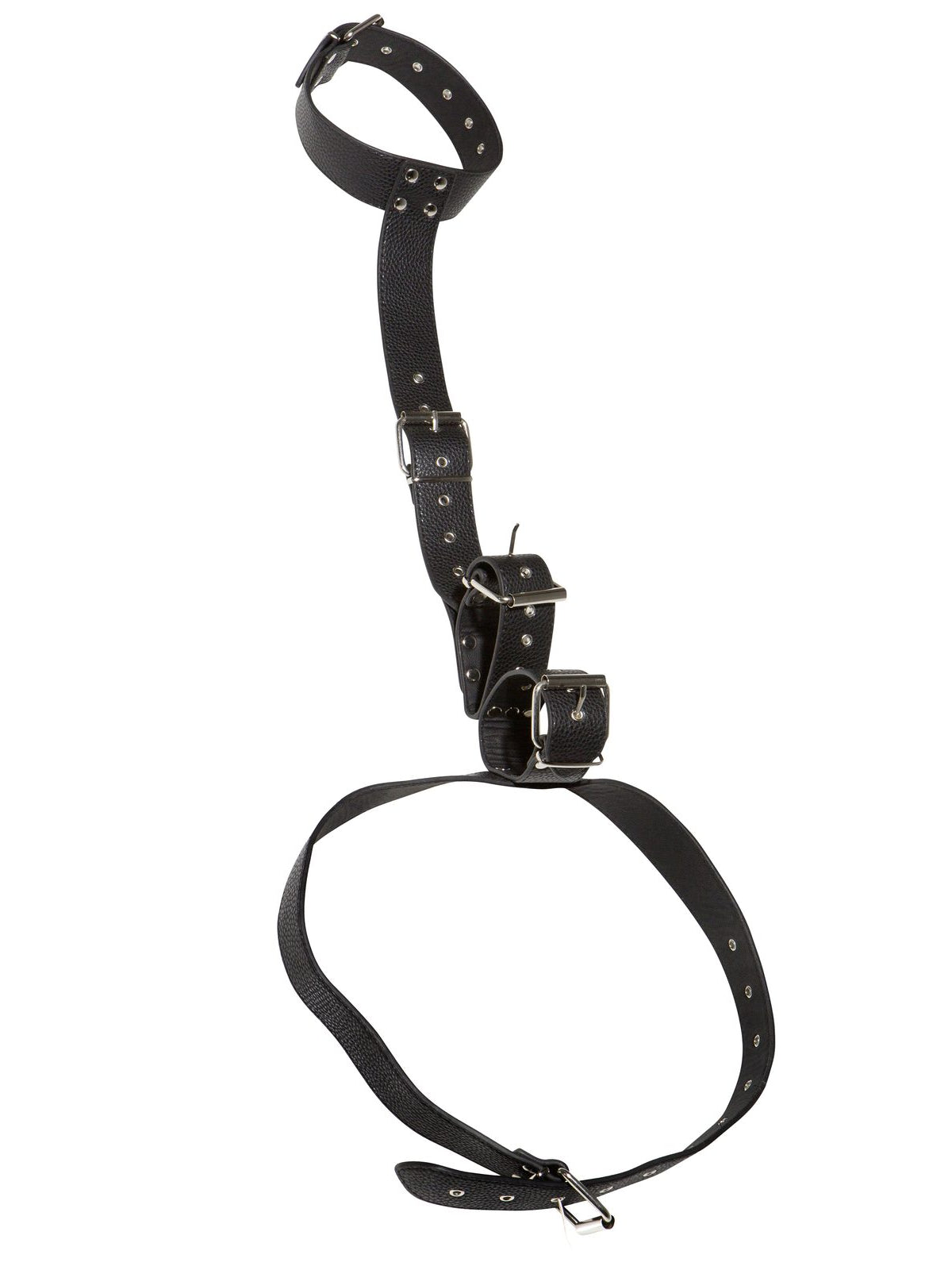Coleira com algemas nas costas, efeito pele – Preto · Bad Kitty (foto 8)