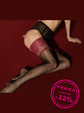 Meias altas – Preto e vermelho · Catherine