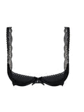 Soutien de renda almofado preto – Flor