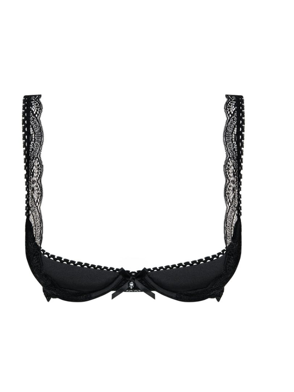 Soutien de renda almofado preto – Flor