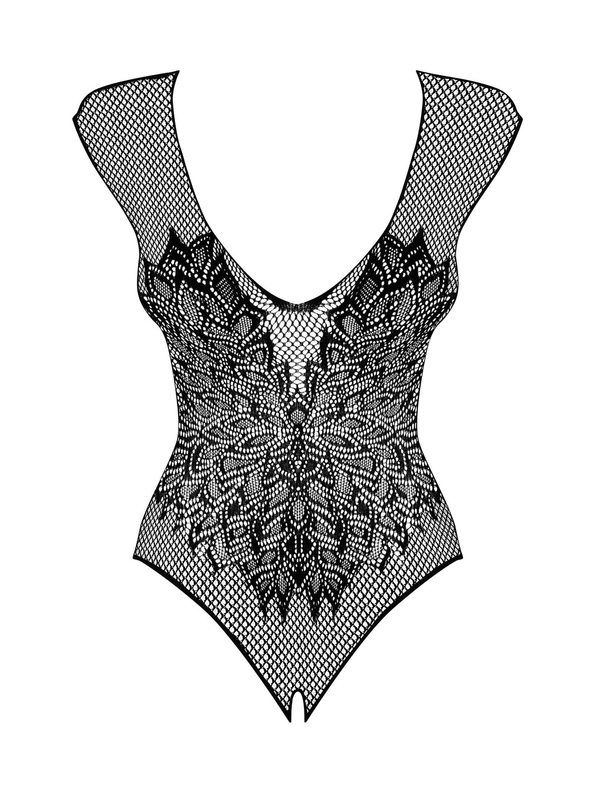 Body Elastico de Renda Bordado Preto - Lucy (foto 5)