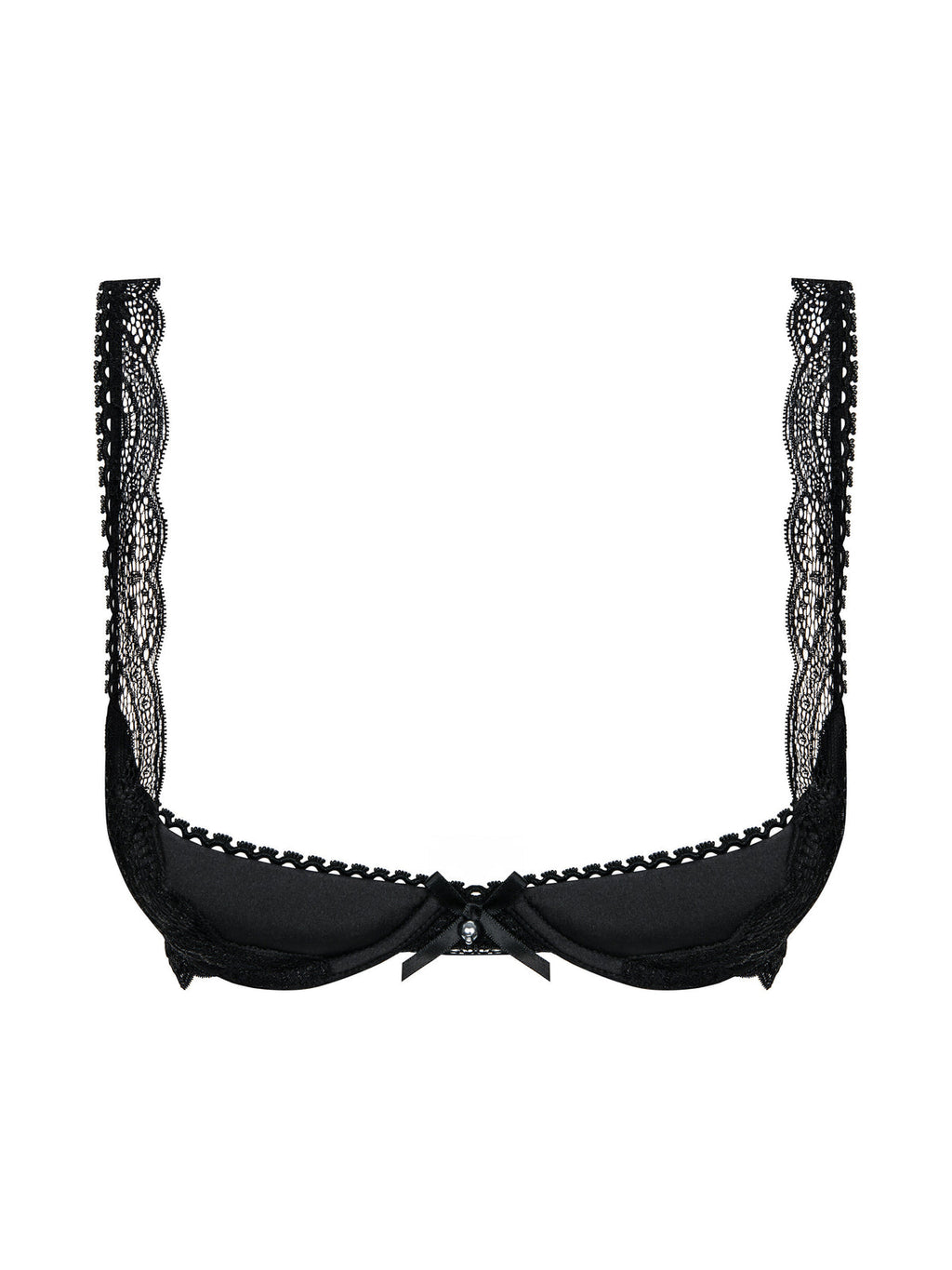 Soutien de renda almofado preto – Flor (foto 2)