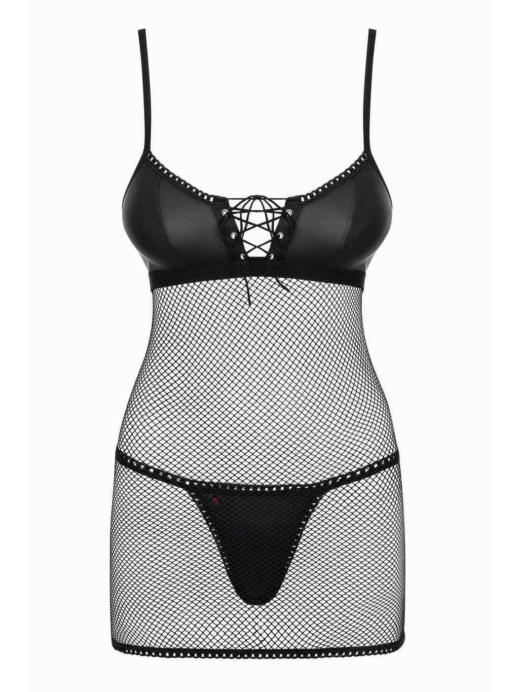 body preto com fitas ajustáveis – redella teddy (foto 3)