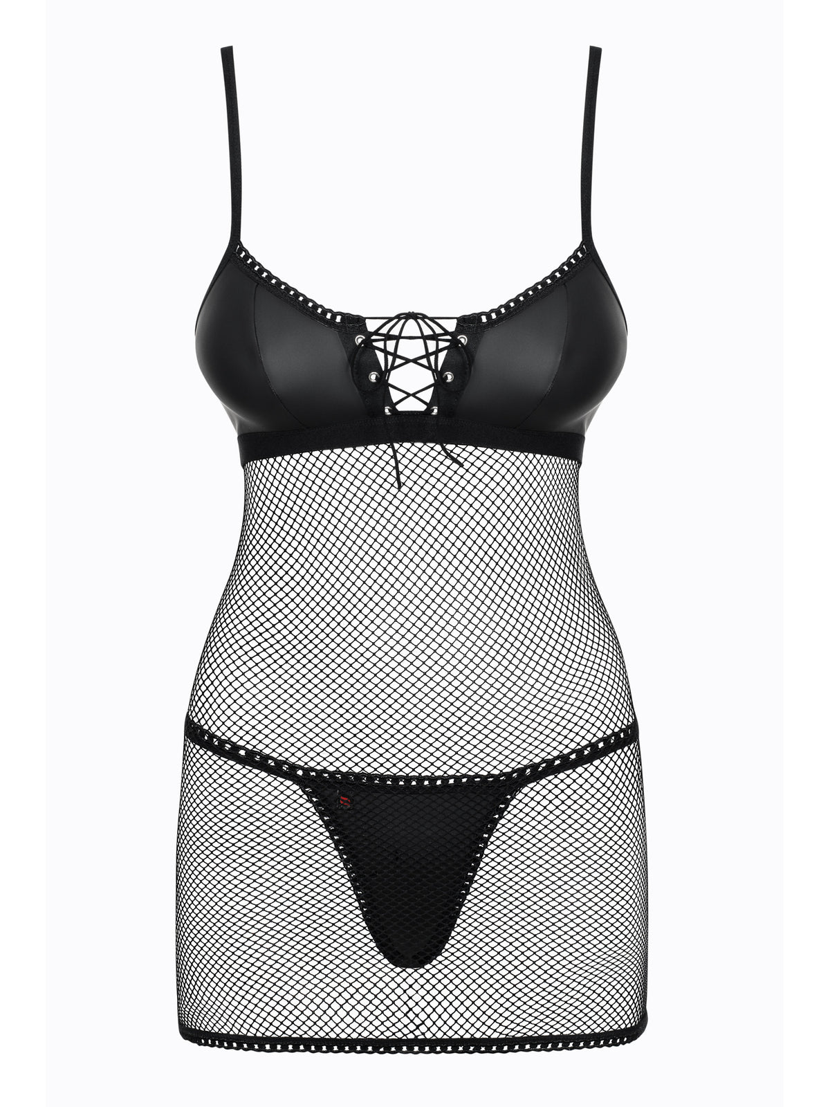 body preto com fitas ajustáveis – redella teddy (foto 3)