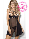 Babydoll de taças abertas – Preto · Jéssica